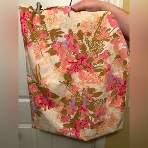 Vintage Floral Twin Sheet Percale 72x104 inches